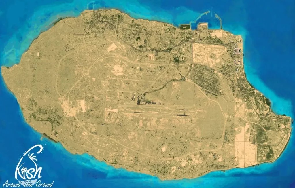 The full ATG Kish island as modelled in the Unity editor